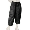 thumbnail image 1 of UYISJ Women's Padded Quilted Down Pants High Waisted Winter Warm Windproof Casual Ski Snow Pants Tapered Trousers with Pockets XXL, 1 of 3