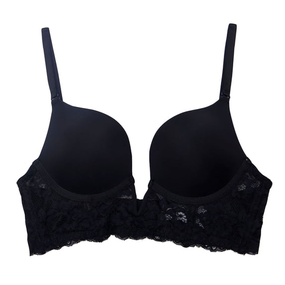 UYISJ Women's Plunge Deep V Push Up Bras Longline Underwear Lace Underwire Padded Bralette Lift T Shirts Smooth Bras