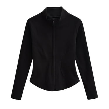UYISJ Women's Track Jackets Breathable Running Jacket Zip Up Sportswear Slim Fit Workout Tops Stretch Long Sleeve Yoga Coats Green M