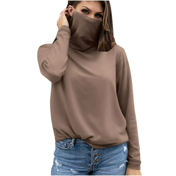 UYISJ Women's UPF 50+ Shirts Sun Protection Hoodie with Face Mask Long Sleeve for Women Summer Tops Shirt Outdoor Hiking Khaki XXL