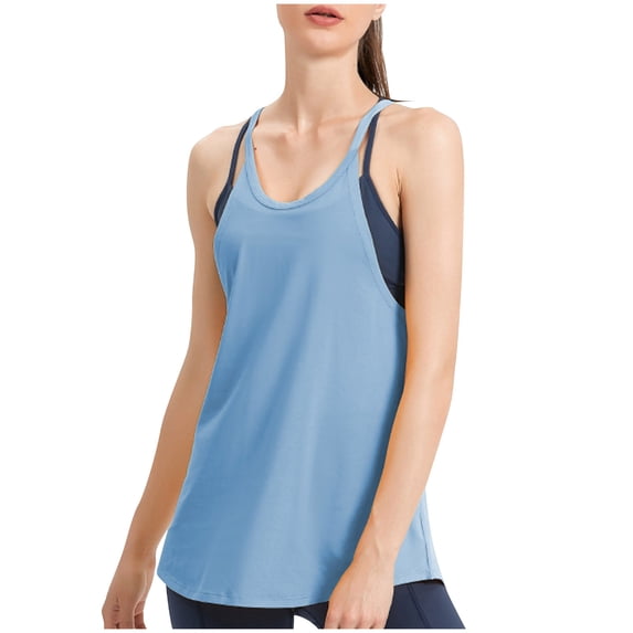 UYISJ Women's Work out Tops High Neck Running Muscle Tank Exercise Gym Yoga Halter Tops Athletic Shirts