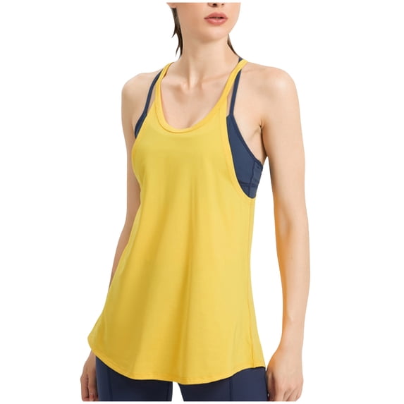 UYISJ Women's Work out Tops High Neck Running Muscle Tank Exercise Gym Yoga Halter Tops Athletic Shirts