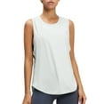 thumbnail image 1 of UYISJ Women's Yoga Workout Tops Cut Open Back Running Gym Activewear Sports Shirt for Women, 1 of 5
