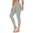 thumbnail image 1 of UYISJ Womens High Waisted Leggings Waist Control Yoga Pants Workout Tights Super Soft Trousers Casual Slim Fit Yoga Pants Gray XXL, 1 of 4
