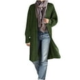 thumbnail image 1 of UYISJ Womens Long Cardigan Sweaters Fall Open Front Coat Long Sleeve Cable Knit Outerwear Trendy Tops Lantern Sleeve Clothes Army Green S, 1 of 8