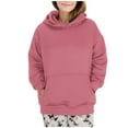 thumbnail image 1 of UYISJ Womens Oversized Hoodies Sweatshirts Pullover Fleece Long Sleeve Tops with Pockets Fall Trendy Loose Fit Clothes Hot Pink S, 1 of 1