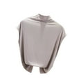 thumbnail image 1 of UYISJ Womens Plus Size Tank Tops Mock Turtleneck Sleeveless Stretch Fitted Layer Tank Tee Top, 1 of 3