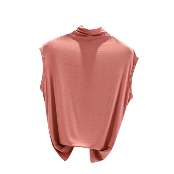 UYISJ Womens Plus Size Tank Tops Mock Turtleneck Sleeveless Stretch Fitted Layer Tank Tee Top