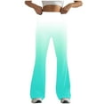 thumbnail image 1 of UYISJ Womens Stretch High Waist Leggings Regular Fitted Gradient Flared Pants Active Workout Yoga Pants Seamless Trousers Mint Green M, 1 of 4