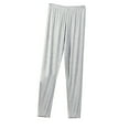 thumbnail image 1 of UYISJ Womens Summer Lightweight Pants Casual Plus Size Soft Comfy Modal Pants Straight Leg Trendy Elastic Waist Pajama Pants Solid Color Trousers Gray XXXL, 1 of 3
