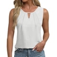 thumbnail image 1 of UYISJ Womens Summer Tank Top Sleeveless Business Casual Outfits 2024 Keyhole Loose Fit Solid Color Dressy Work Shirt, 1 of 4