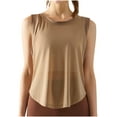 thumbnail image 1 of UYISJ Workout Tank Tops for Women Sleeveless Crew Neck Gym Athletic Crop Tops Summer Thin Breathable Sheer Yoga Shirts Khaki M, 1 of 8