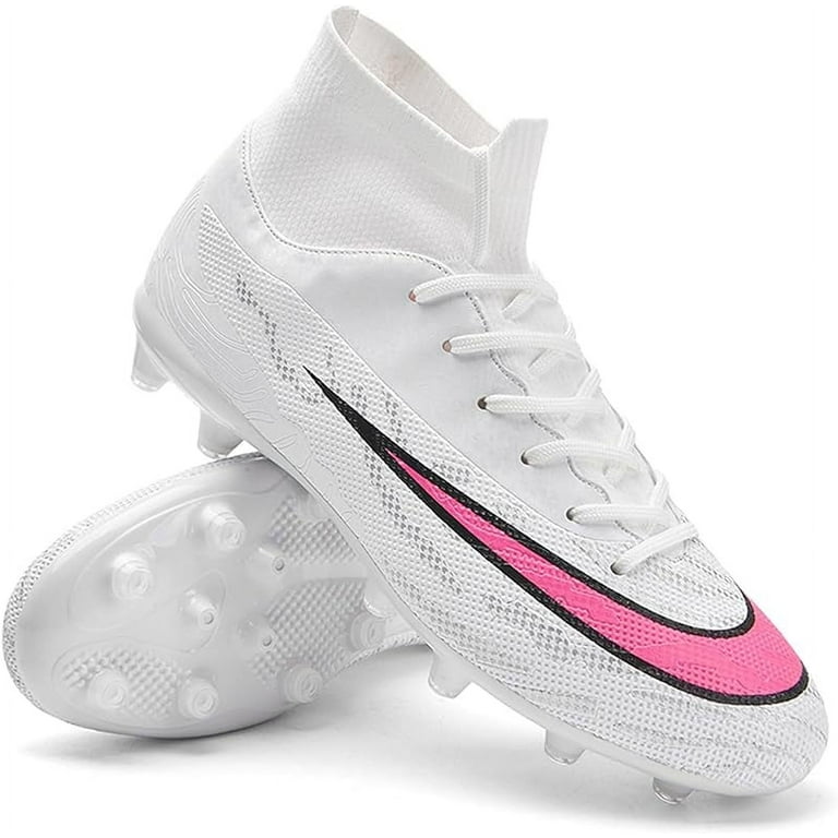 UYO Men&rsquo;s Soccer Shoes Football Cleats Outdoor High-Tops Lace-Up 