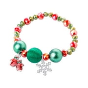 UYTIHGLOJK Christmas Gift Bracelet Santa Snowman Candy Bracelet "a"
