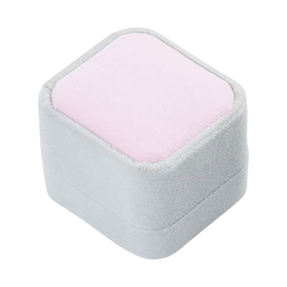 UYTIHGLOJK Gorgeous Velvet Ring Box Premium Velvet Ring Gifts Box For Wedding Proposal Jewelry Storage Box "Pink"
