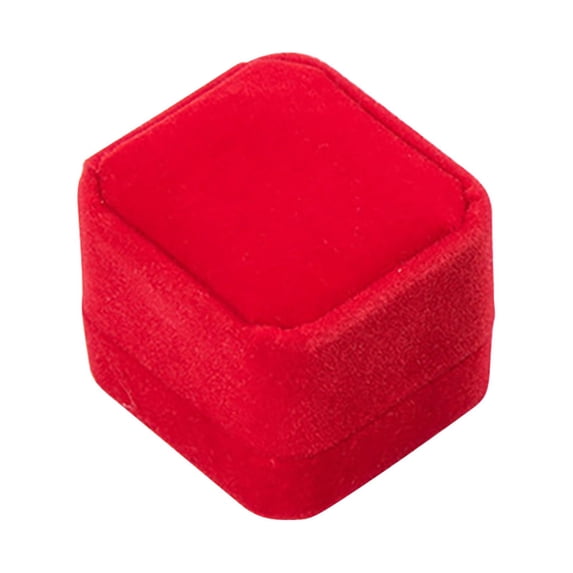 UYTIHGLOJK Gorgeous Velvet Ring Box Premium Velvet Ring Gifts Box For Wedding Proposal Jewelry Storage Box "Red"