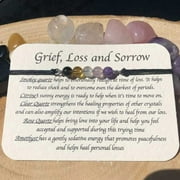 UYTIHGLOJK Loss Bracelet Grief Crystals Bereave Crystals Crystal Bracelet Handmade Sympathy Gift Support Gift With A Card Jewelry