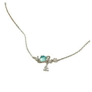 UYTIHGLOJK Water Drop Planet Girl Sweet Student Girlfriend Necklace Suitable For Young And Cute Jewelry
