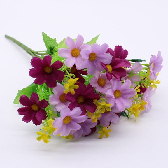 UYTRXJ 1Pcs Indoor Flower Artificial 1Pcs Wildflowers Decor Outside Garden Silk Artificial Flowers