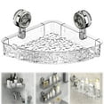thumbnail image 1 of UYTRXJ No Drill Bathroom Suction Storage Box Corrugated Suction Cup Storage Holder Powerful Suction Storage Box Removable Hanging Storage Basket No Drilling Shelves Caddy Acrylic, 1 of 9