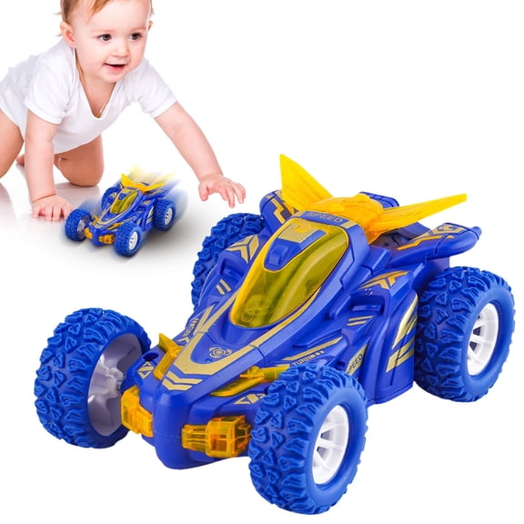 UYTRXJ Inertial Stunt Car With Lights Double Inertial Tumbling Toy Car Indoor Outdoor Toys For 6 7 8 9 10 11 12 Year Old Kids Boys Girls