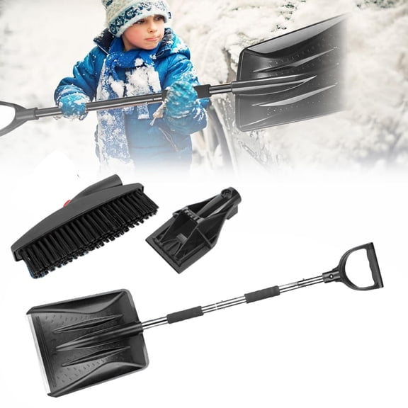 UYTRXJ Snow Shovel Snow Brush Tools Preschool Shovel Kids Detachable Stainless Winter Shovel Adjustable Beach Shovels With Handle For Kids Outdoor Yard Garden Activities Removal For Cars