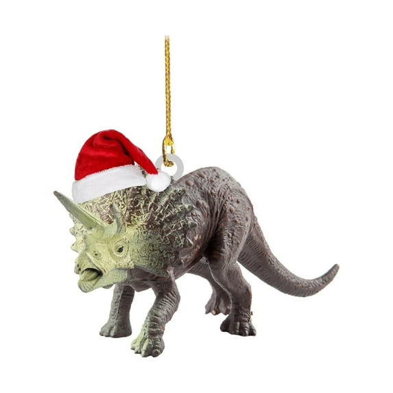 UYUH 1 Pack Christmas Dinosaur Car Mirror Pendant Cute Dwarf Car Ornament & Novelty Gift for Pendant Car Accessories Decoration