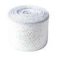 thumbnail image 1 of UYUH Christmas Ribbon Snowflake Print Polyester Decorative Ribbon for Xmas Tree Gift Wrapping Package Bow Crafts Holiday Party Decoration Supplies 10 Yards 960 Inches, 1 of 7