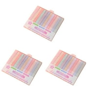 UYUH 12pcs Highlighters Pastel Highlighter&SINGLE DOUBLE HEADED SUIT Set with Soft Pen Tip Highlighters and Pens No (Multicolor) 1ml *3Pack