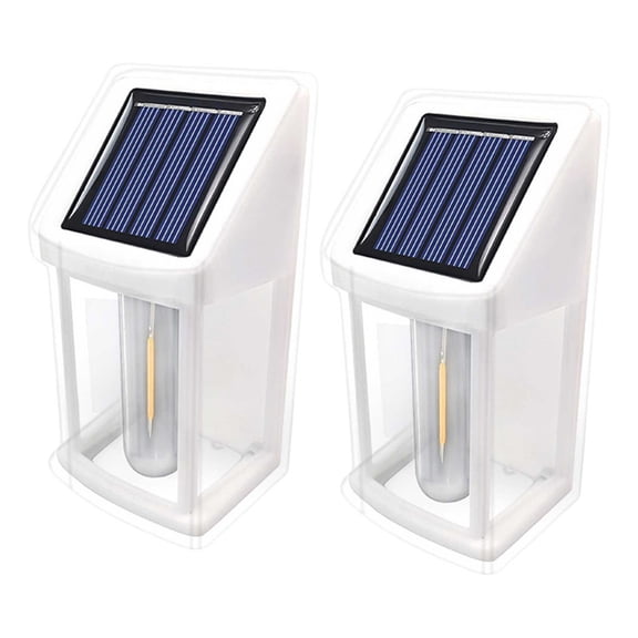UYUH 2 Pack Solar Tungsten Wall Light, Wireless Motion Sensor LED Lamp, Dusk to Dawn Auto on Off, Ip65 Waterproof Exterior Lighting for Garden Yard Security Use