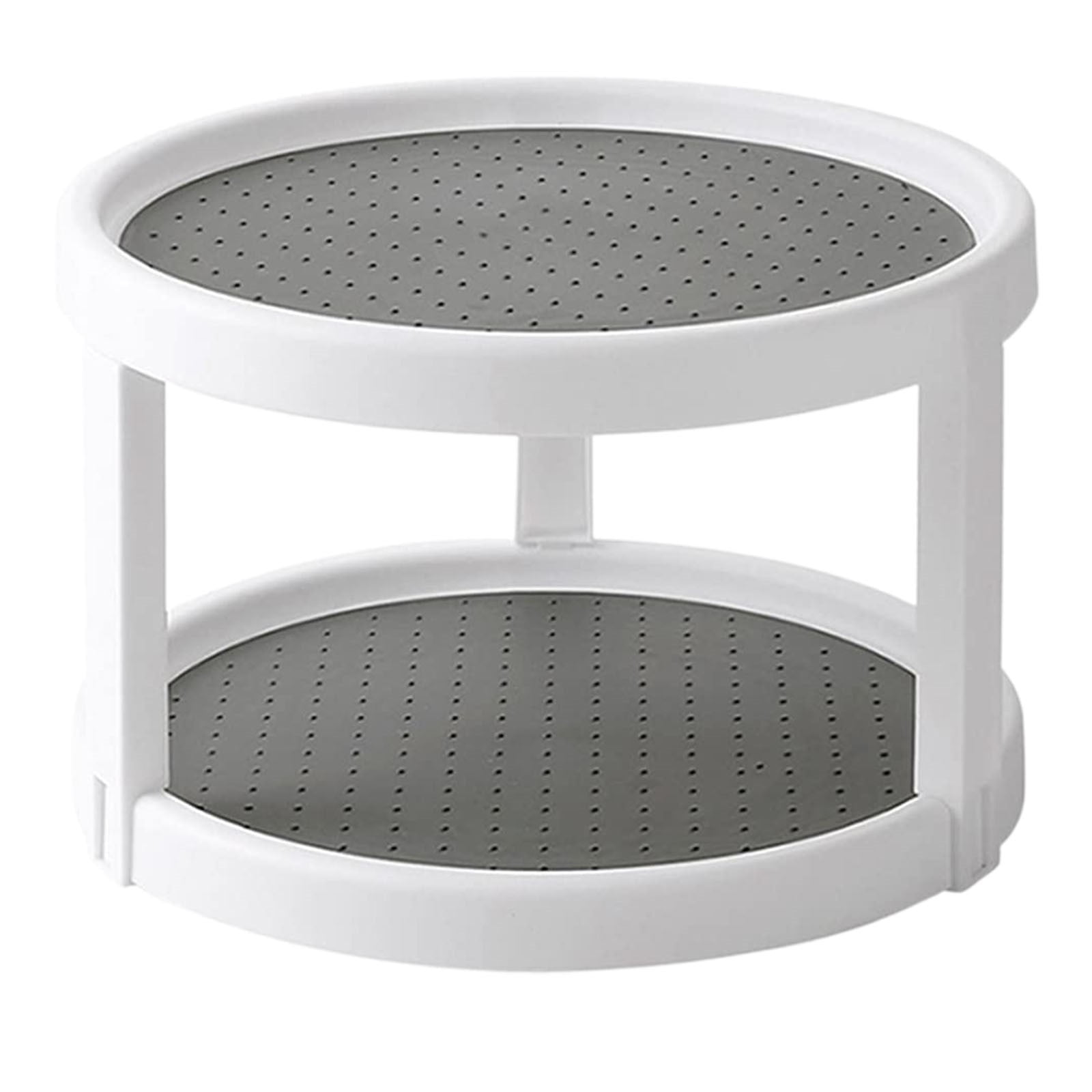 UYUH 2 Tier Turntable Organizer, Rotating Rack 10 Inch Non Lazy ...