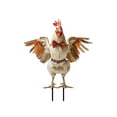thumbnail image 1 of UYUH 2025 New Skeleton Riding Rooster Yard Sign Realistic 2D Winged Chicken Halloween Decor, Outdoor Scary Skeleton Figurines for Front Yard/Garden Party, 1 of 9
