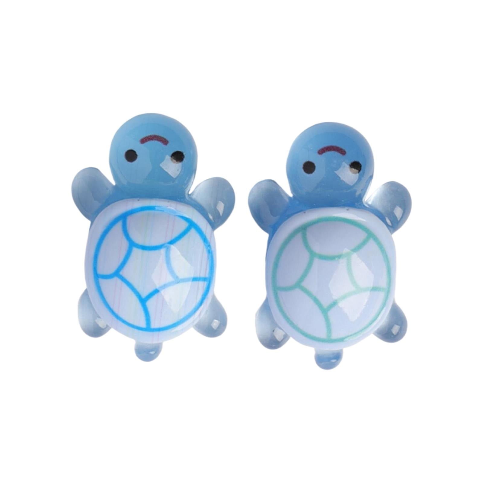 200 Pcs Luminous Mini Turtles With Storage Box, Tiny Resin Animals Turtle Figures - Cute Mini