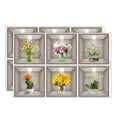 thumbnail image 1 of UYUH 3D Flowers Vase Wall Sticker Natural Plants & Leaves Decals for Bathroom, Toilet Decor Self-Adhesive Peel & Stick Vinyl Art for All Walls, 1 of 8
