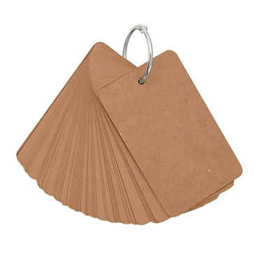 UYUH 50 Sheets Of 9.4cmX5cm Blank Page Kraft Paper Notebook Study Card Portable Notepad DIY Notebook for Back to School Daily Study Tools Giftware Supplies & Office Home Tools Decorations
