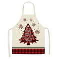 thumbnail image 1 of UYUH Christmas Plaid Apron Adjustable Holiday Kitchen Apron Festive Plaid Baking & Cooking Apron Chef Hostess Apron Unisex Christmas Gift, 1 of 7