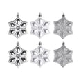 thumbnail image 1 of UYUH Christmas Plastic Pendant Ornaments 5-Pointed Star & Snowflake Decor 3.2” to 4.2” Hanging Ball Decorations for Tree, Gift Bags, Tabletop, Parties, 1 of 5