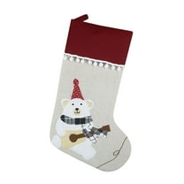 UYUH Christmas Stockings 18 Inch Large Plush Hanging Socks for Fireplace Decorations Xmas Gift Bags and Holiday Party Ornaments Indoor Festive Home Decor Supplies