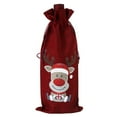 thumbnail image 1 of UYUH Christmas Wine Bottle Gift Bags with Drawstring Holiday Party Decoration for Xmas, Wedding, Birthday, New Year | Reusable Fabric Sacks, 1 of 9