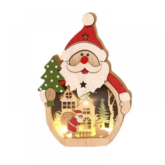 UYUH Christmas Wood Ornaments Animated Rotating Musical Box with Snowman Design, Festive Table Decor, Holiday Gift for Home, Xmas Tree, and Indoor Decorations