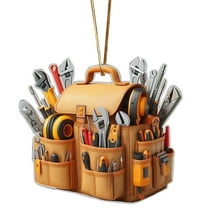 UYUH Electrician Ornament, 2D Acrylic Lineman Christmas Tree Decoration, Custom Tool Box Xmas Gift for Electrician, Holiday Gift 2025