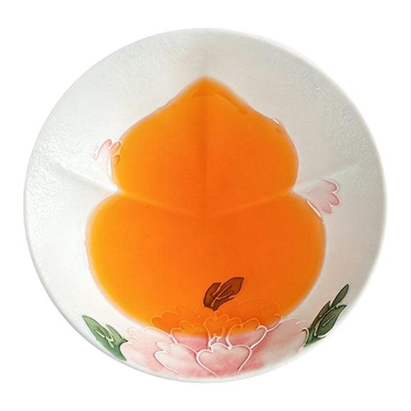 UYUH Hand Painted Gourd Shaped Ceramic Tea Cup,Elegant Personal Tea Mug Portable Chinese Tea Drinking Cup for Tea Lovers,Hidden Gourd Tea Bowl