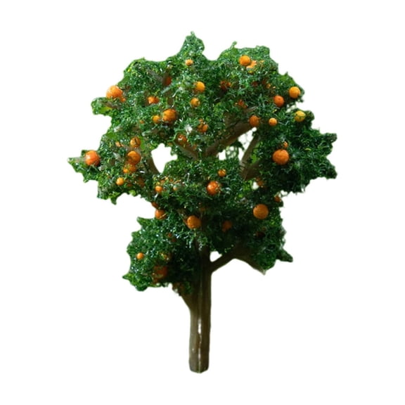 UYUH Hand-Painted Single Miniature Tree Figurine Ornament,Assorted Flowering & Fruit Bearing Styles,Miniature Tree Figurine for Garden Terrarium,Micro Landscape & DIY Craft Decor 
