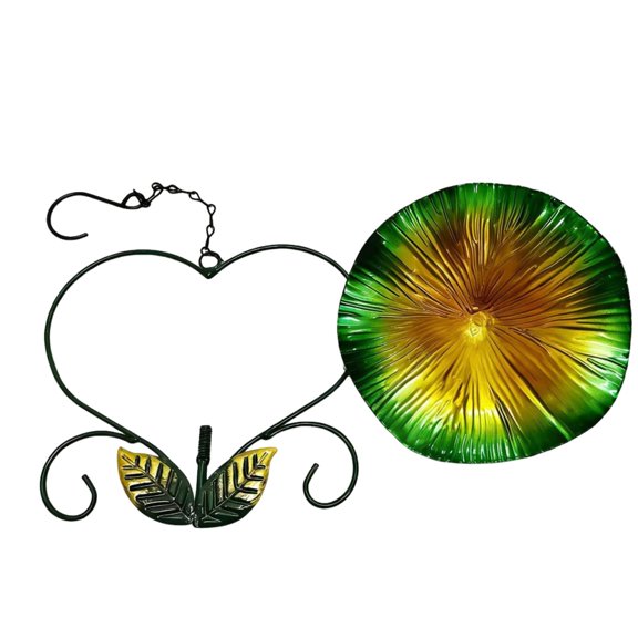 UYUH Heart-Shaped Bird Feeder,Signals Heart Shaped Bird Feeder Stake,For Outdoors Garden Patio Decoration,For Cardіnals,Finches,Parrots,Wild Birds,Patio Watching,Bird Feeder