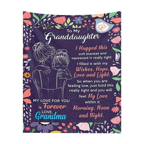 UYUH Letter Blanket Envelope Blanket for Women Gift for Daughter Wife Mom Christmas Birthday Personalized Gift Idea Warm Throw Blanket Keepsake Present