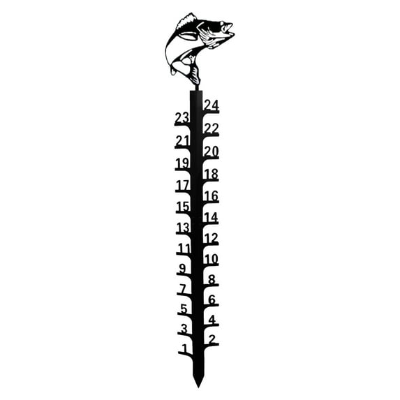 UYUH Metal Decoration Gauge Garden Christmas Measure 24cm Snowmobile Gauge Garden Outdoor Rain Snow Handmade Pile Gauge Snow Gift Gauge Snow Home Decor for Home Garden Tools Supplies & Decorations