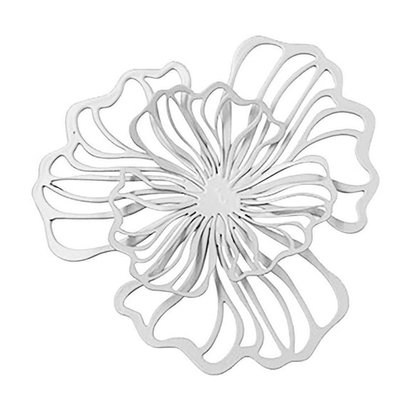 UYUH Metal Wall Art Floral Iron Wall Hanging Decor for Bathroom/Living Room/Bedroom, Vintage Indoor Outdoor Décor, Textured Garden-Inspired Wall Sculpture with Rust-Resistant Finish