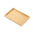thumbnail image 1 of UYUH Natural Bamboo Serving Tray Wooden Rectangular Tea Tray Bathroom Vanity Tray Wood Counter Tray Wooden Basket Tray Organizer for Kitchen Countertop, 1 of 9