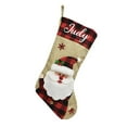 thumbnail image 1 of UYUH Personalized Christmas Stockings with Name | 18 Inch Deer Gnome Santa Snowman Design, Burlap Plaid Xmas Stocking for Holiday Decor, Family Kids Gift Stocking, 1 of 6