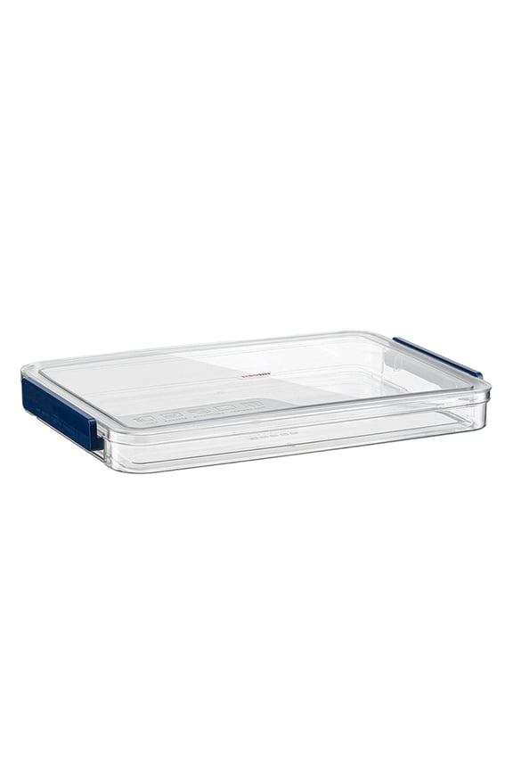 Plastic Portable Project Case,Clear Stackable Storage Boxes Organizer for A4 Files,Scrapbooks,Art Supplies,Medium Latching Storage,Plastic Storage Container with Lid Stackable Bed